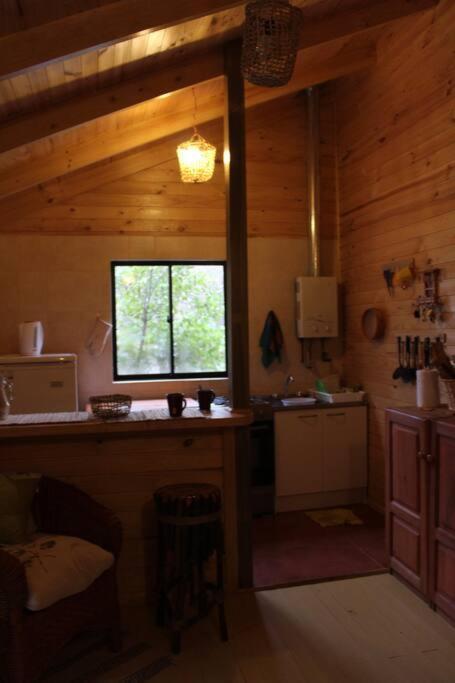 Вилла Cabana Bosque Viejo Лас Транкас Экстерьер фото