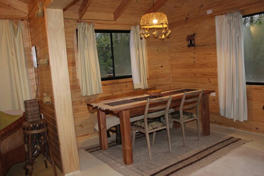 Вилла Cabana Bosque Viejo Лас Транкас Экстерьер фото